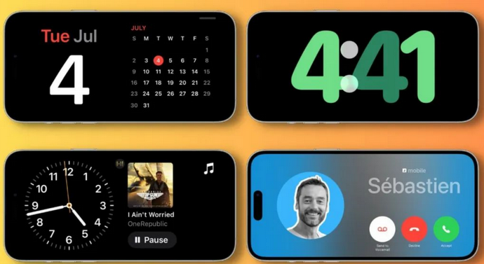 方正苹果手机维修分享iOS17横屏充电待机显示有什么好处 