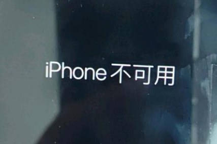 方正苹果服务网点分享锁屏界面显示“iPhone 不可用”如何解决 